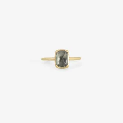 18k & cushion-shaped faceted montana blue sapphire, 1.71ct