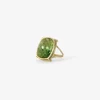 18k & cushion-shaped green tourmaline ring