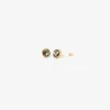 18k & cushion-shaped salt and pepper diamond studs, 3.65ct