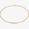 14k & diamond bar necklace, .75ct