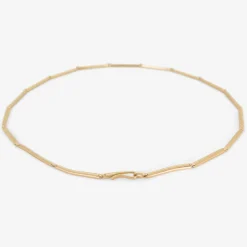 14k & diamond bar necklace, .75ct