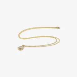 18k & diamond crescent moon pendant, 1.77ct