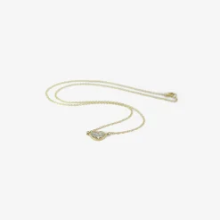 18k & diamond kiss pendant, .72ct