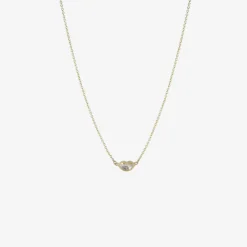 18k & diamond kiss pendant, .72ct