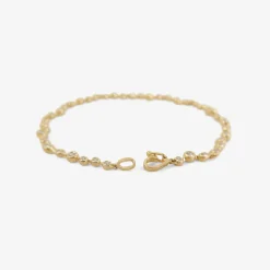 14k & diamond large waving riviera bracelet, 1.35ct