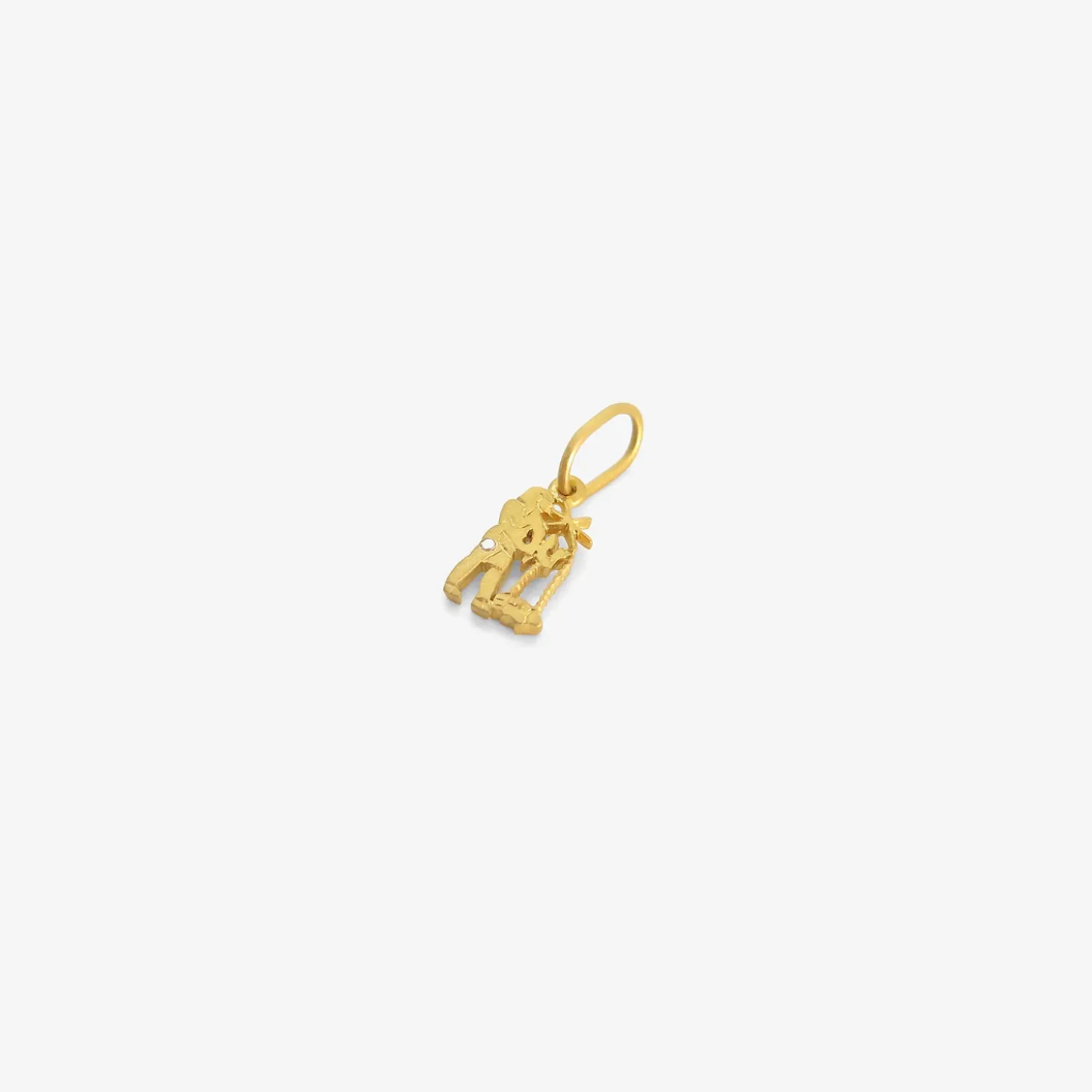 18k & diamond mini aquarius dendera zodiac pendant