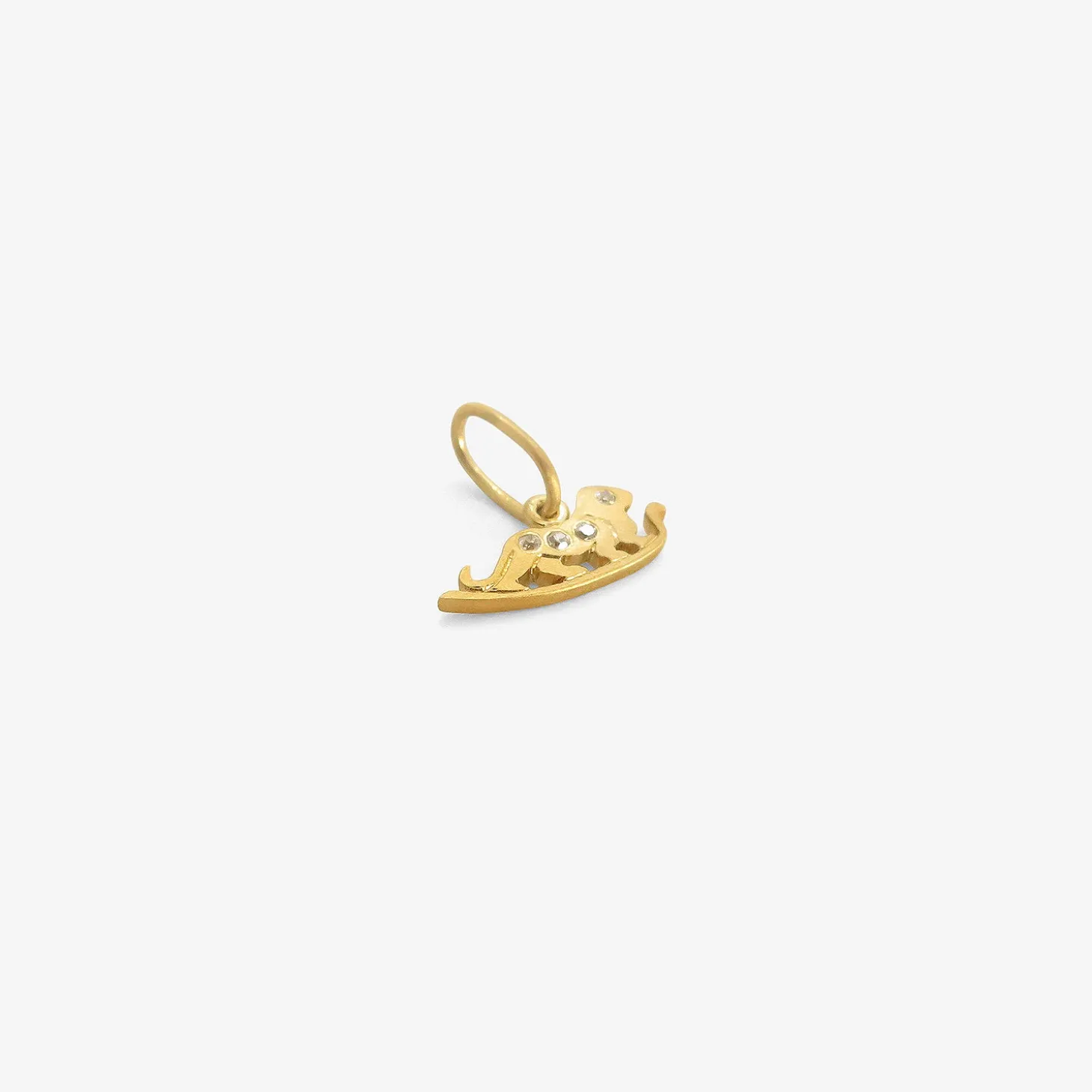 18k & diamond mini leo dendera zodiac pendant