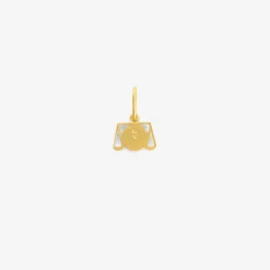 18k & diamond mini libra dendera zodiac pendant