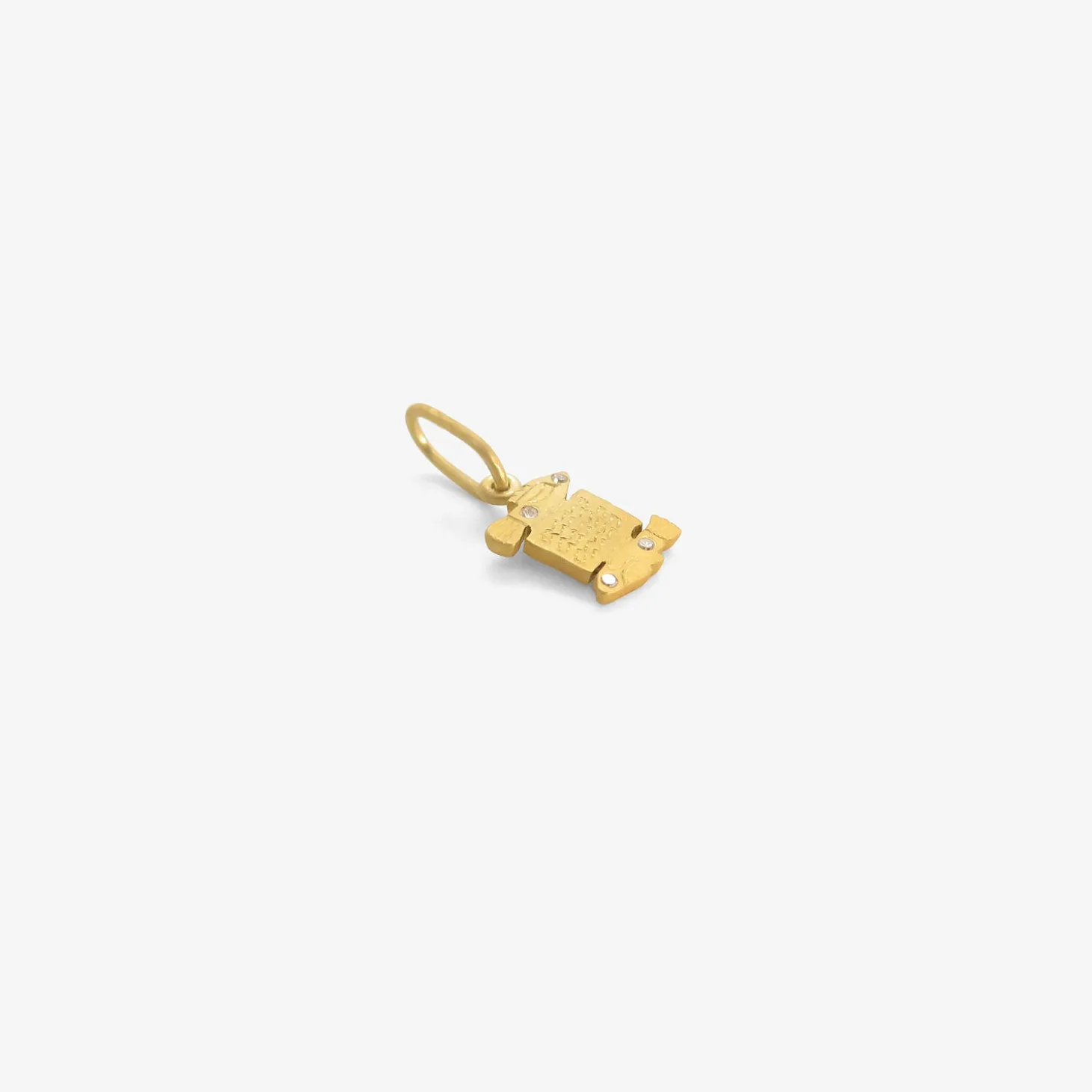 18k & diamond mini pisces dendera zodiac pendant