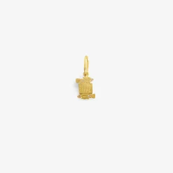 18k & diamond mini pisces dendera zodiac pendant