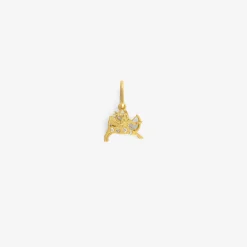 18k & diamond mini sagittarius dendera zodiac pendant
