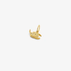 18k & diamond mini scorpio dendera zodiac pendant