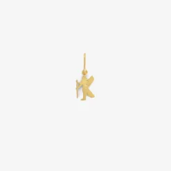 18k & diamond mini virgo dendera zodiac pendant