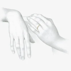 14k & diamond 1.8mm ‘i love you’ message band