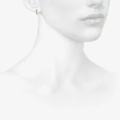14k & diamond pavé large huggie hoops, .24ct