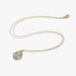 18k & diamond shard pendant, .84ct