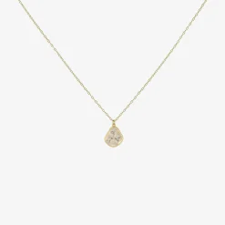 18k & diamond shard pendant, .84ct