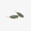 18k & elongated green tourmaline drop earrings, 13.05ct