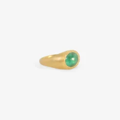 22k & emerald roz ring