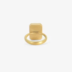 18k & emerald-cut moss aquamarine ring, 9.02ct