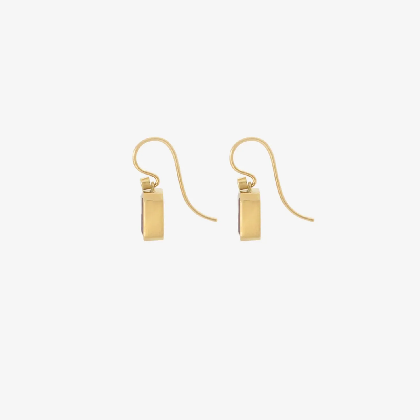 18k & emerald-cut tanzanite earrings with diamonds