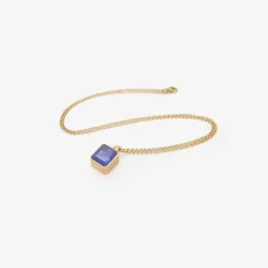 18k & emerald-cut tanzanite pendant, 5.31ct