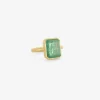 18k & emerald-cut zambian emerald ring, 4.07ct