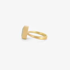 18k & emerald-cut zambian emerald ring, 4.07ct