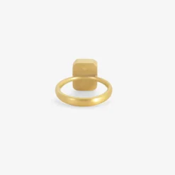 18k & emerald-cut zambian emerald ring, 4.07ct