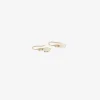 14k & extra-small herkimer diamond earrings