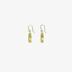 18k & faceted marquis-shaped peridot earrings