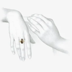 18k & faceted oval mauve scapolite ring