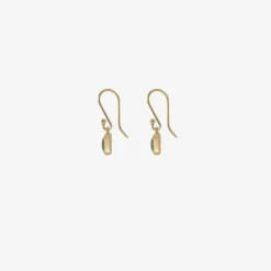 18k & faceted salt and pepper diamond earrings, .75ct