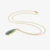 18k & faceted teardrop-shaped green tourmaline pendant, 4.23ct