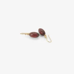 14k & garnet hand-cut berries