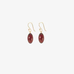 14k & garnet hand-cut berries