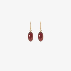 14k & garnet hand-cut berries