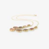 18k & graduated rose-cut umba sapphire necklace, 17ct