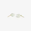 14k & green amethyst acorns