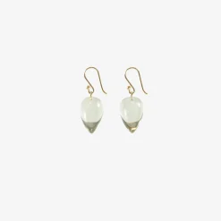 14k & green amethyst acorns