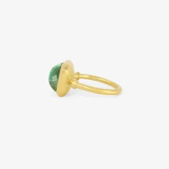 22k & green tourmaline capsa ring