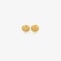 22k & green tourmaline cushion capsa studs