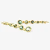 22k & green/blue tourmaline bubble drops, 9.50ct