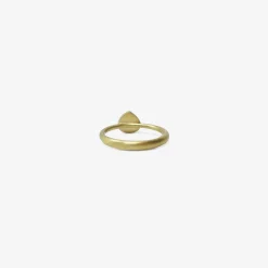18k & grey tear-drop diamond ring, 1.33ct