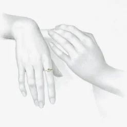 18k & grey tear-drop diamond ring, 1.33ct