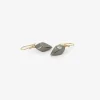 14k & hematite gothic drops