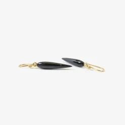 14k & hematite rice