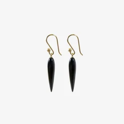 14k & hematite rice