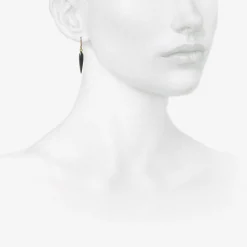14k & hematite rice
