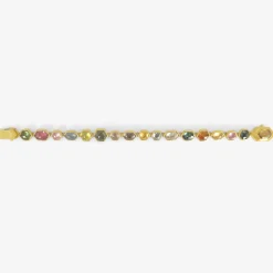 22k & hexagonal umba sapphire bracelet, 30.76ct